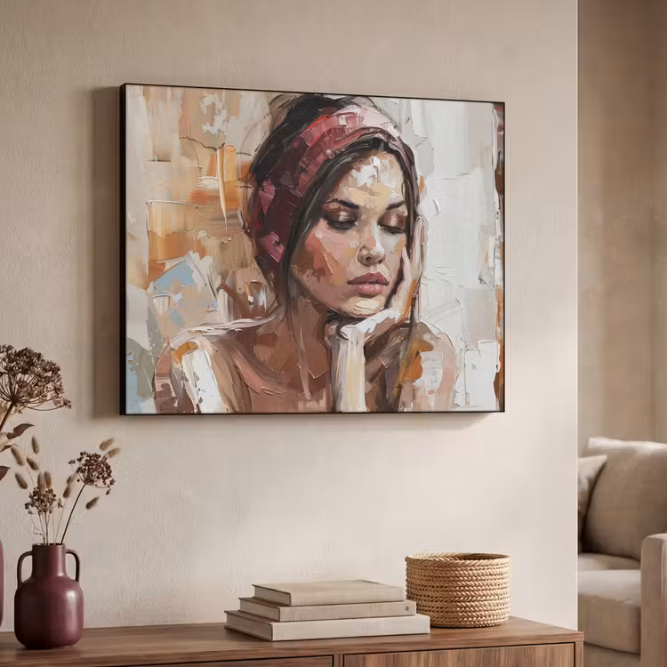 Art Frame - Vrouw - Verflook - Portret - Modern — 4