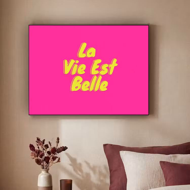 Art Frame - Quote - Retro - Roze — 2