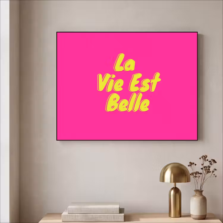 Art Frame - Quote - Retro - Roze — 3