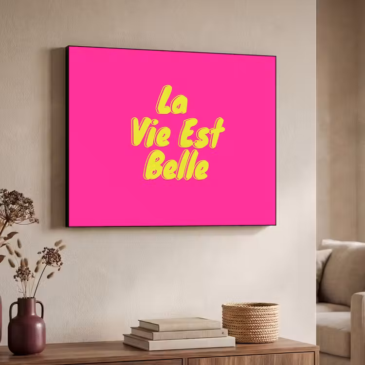 Art Frame - Quote - Retro - Roze — 4