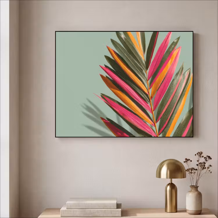 Art Frame - Tak - Bladeren - Kleurrijk - Schaduw — 3