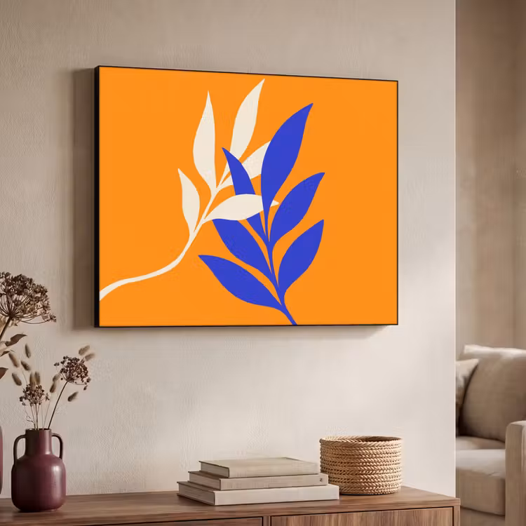 Art Frame - Takken - Bladeren - Minimalistisch - Blauw — 4