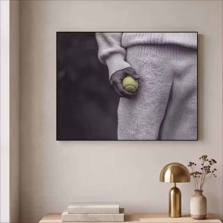 Art Frame - Tennisbal - Zwart - Wit — 3