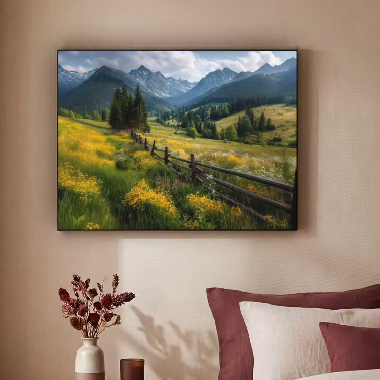 Art Frame - Veld - Hek - Bergen - Bloemen — 2