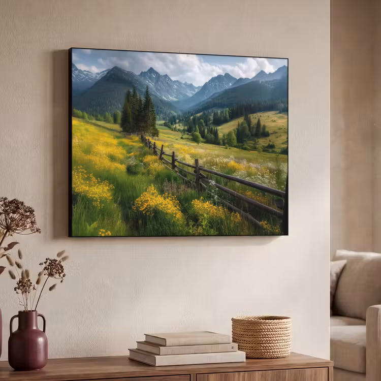 Art Frame - Veld - Hek - Bergen - Bloemen — 4
