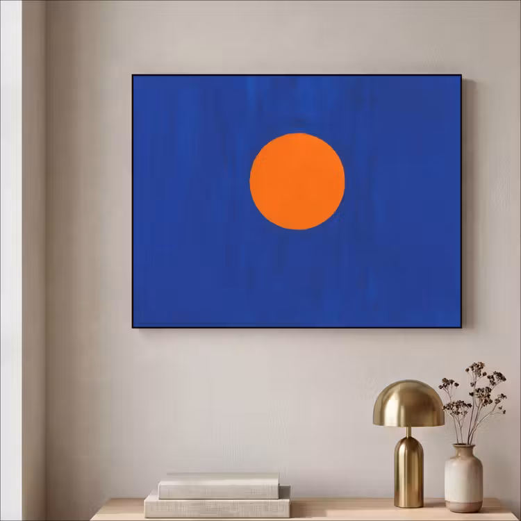 Art Frame - Vorm - Rond - Minimalistisch - Blauw — 3