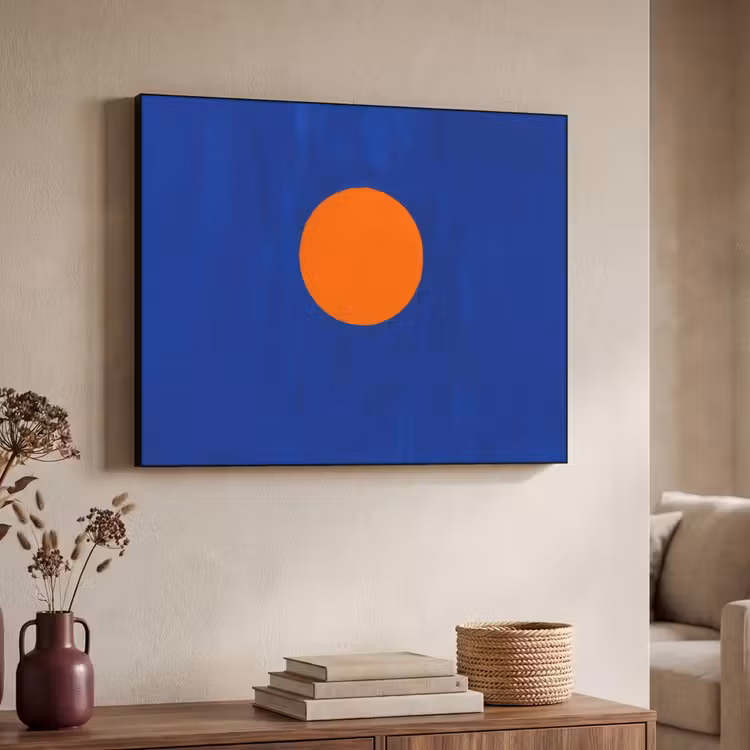 Art Frame - Vorm - Rond - Minimalistisch - Blauw — 4