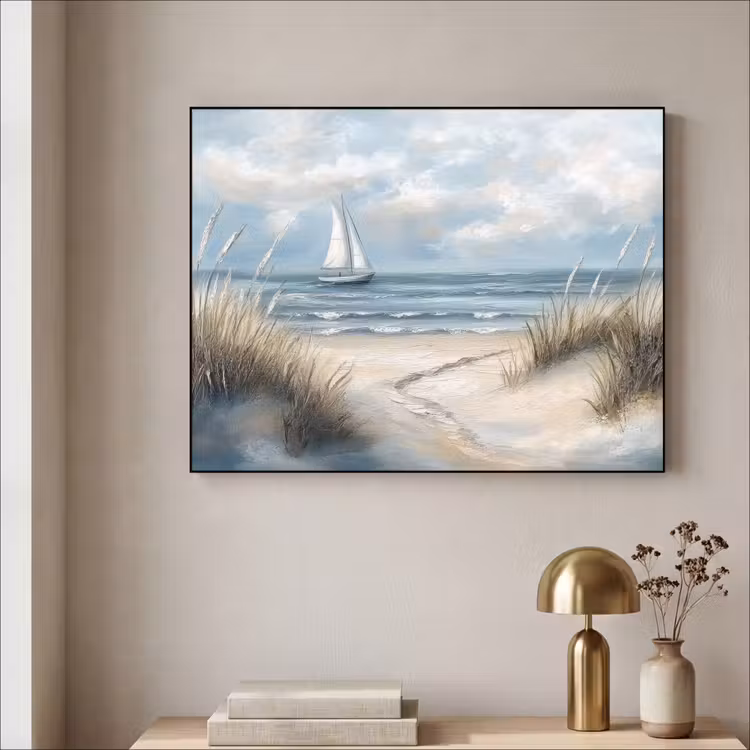 Art Frame - Zee - Zeilboot - Strand - Duinen - Vintage — 3