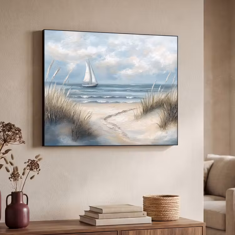 Art Frame - Zee - Zeilboot - Strand - Duinen - Vintage — 4