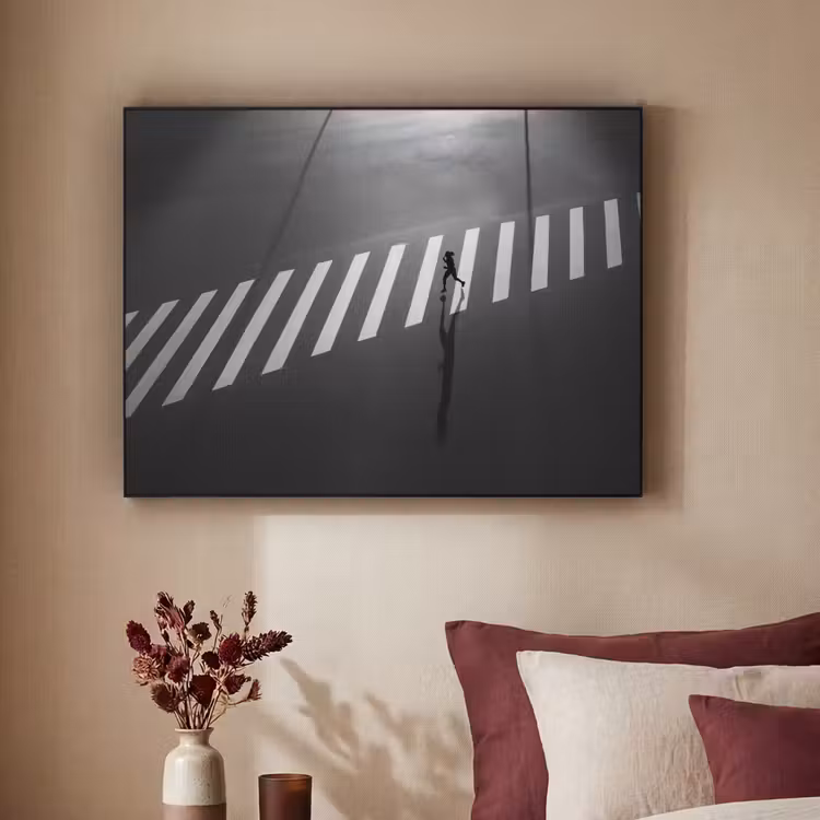 Art Frame - Zeebrapad - Hardloper - Zwart - Wit — 2