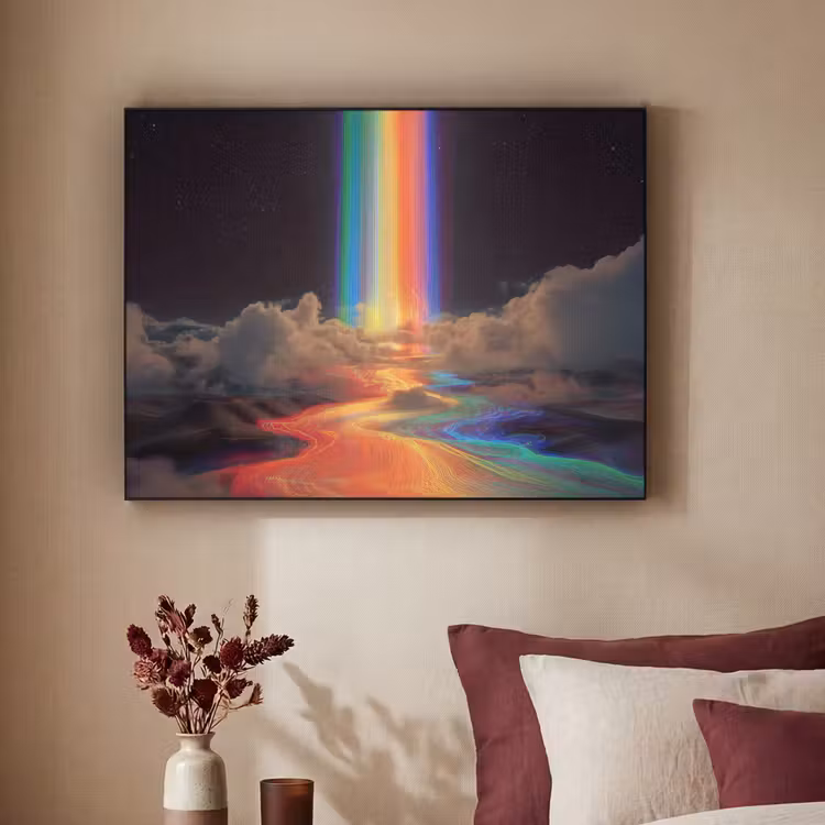 Art Frame - Regenboog - Verticaal - Sterrenhemel - Wolken — 2