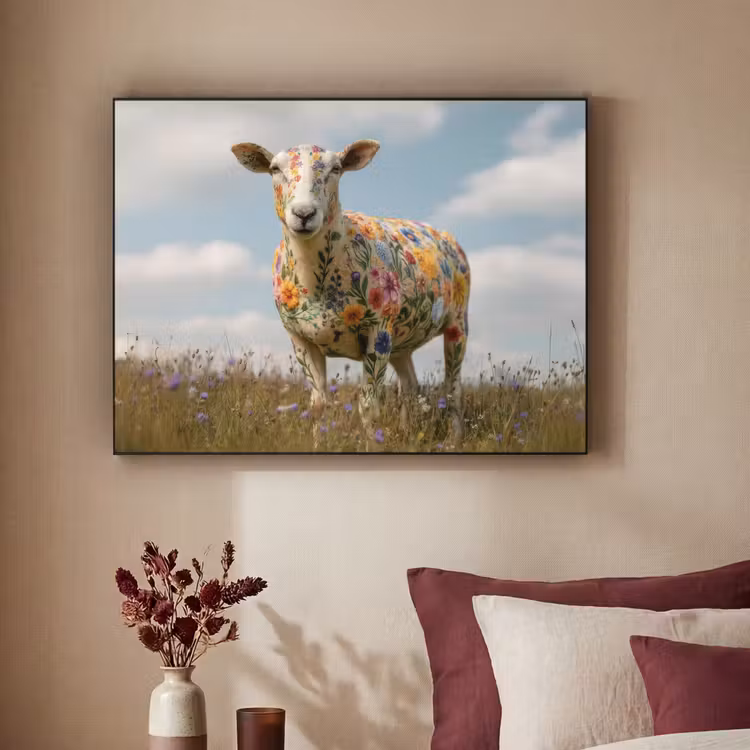 Art Frame - Schaap - Bloemen - Weide — 2