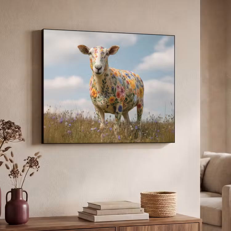 Art Frame - Schaap - Bloemen - Weide — 4