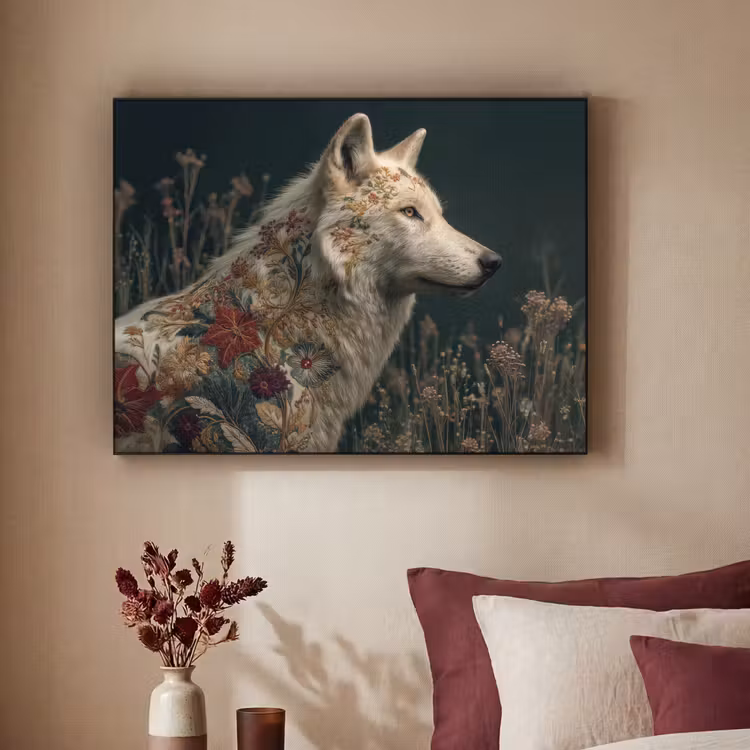 Art Frame - Wolf - Bloemen - Natuur — 2