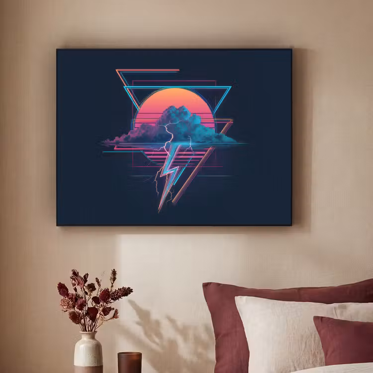 Art Frame - Wolk - Bliksemschicht - Driehoeken - Lijnen — 2