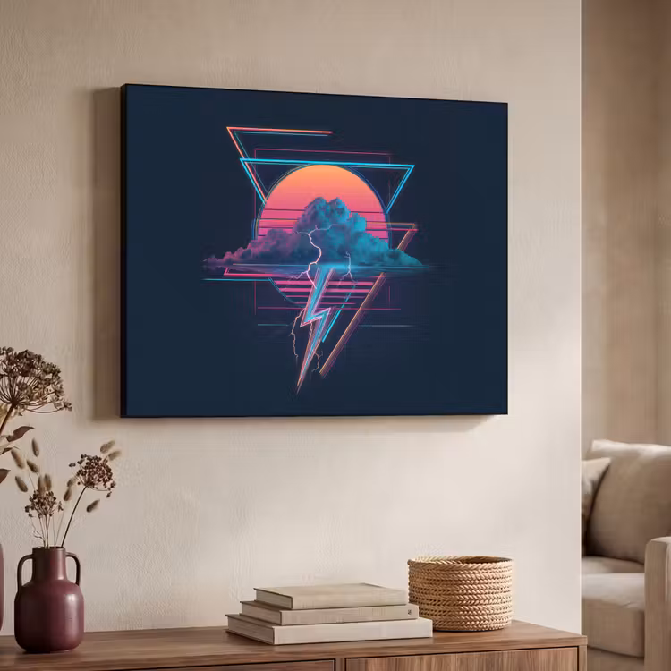 Art Frame - Wolk - Bliksemschicht - Driehoeken - Lijnen — 4