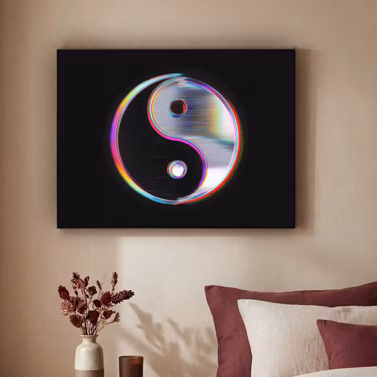Art Frame - Yin-Yang - Cirkel - Regenboog — 2