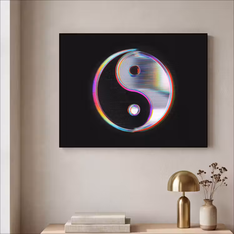Art Frame - Yin-Yang - Cirkel - Regenboog — 3