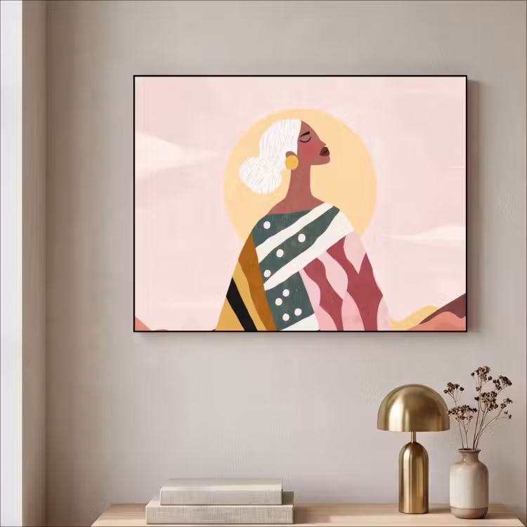 Art Frame - Vrouw - Zon - Kleurrijk — 3