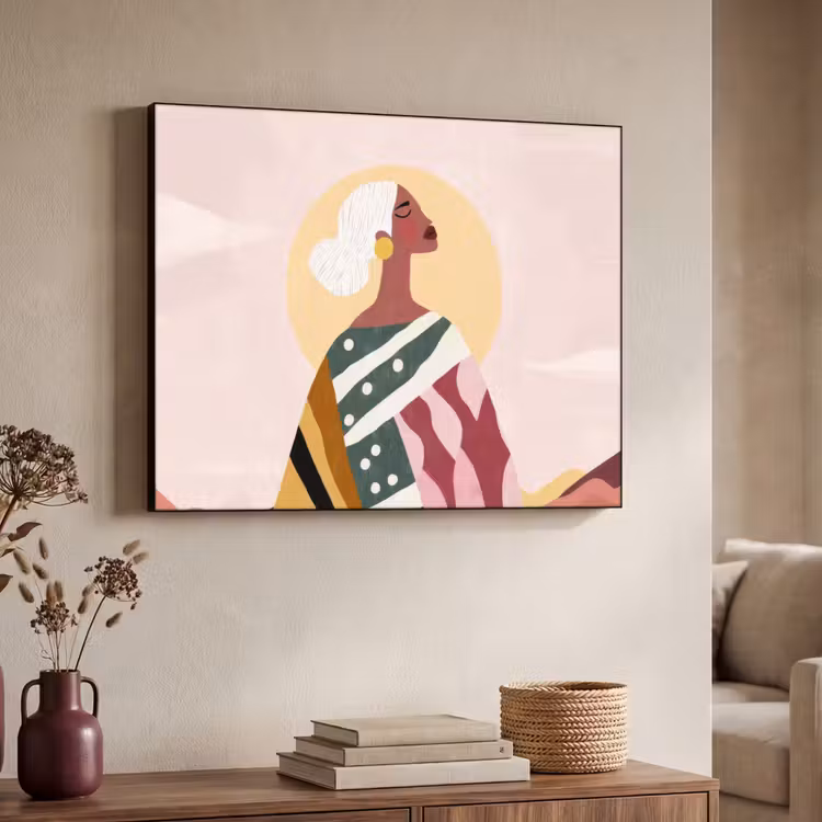 Art Frame - Vrouw - Zon - Kleurrijk — 4