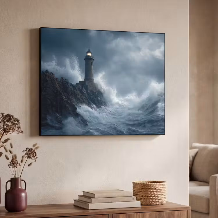 Art Frame - Rotsen - Vuurtoren - Golven - Klliffen — 4