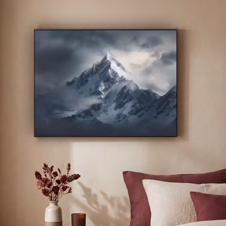 Art Frame - Sneeuw - Berg - Wolken — 2