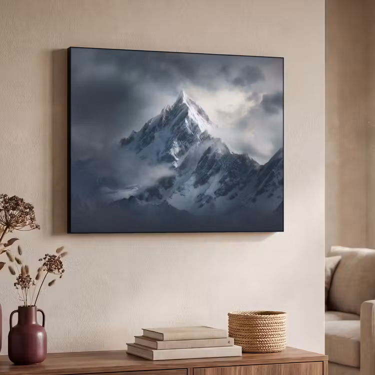 Art Frame - Sneeuw - Berg - Wolken — 4
