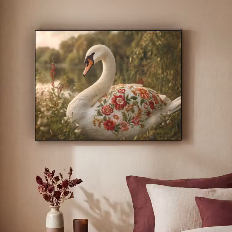 Art Frame - Zwaan - Bloemen - Natuur — 2