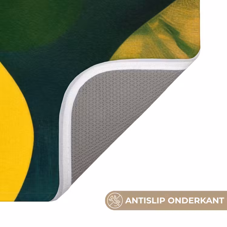 Badmat - Abstract - Geel - Roze - Groen — 3