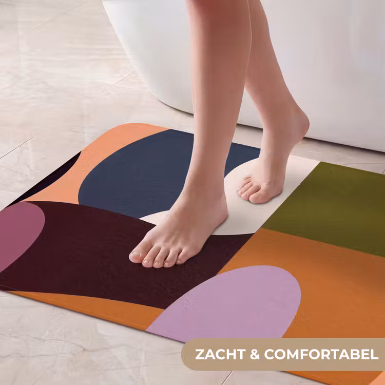 Badmat - Vormen - Abstract - Kleuren - Vierkant — 5