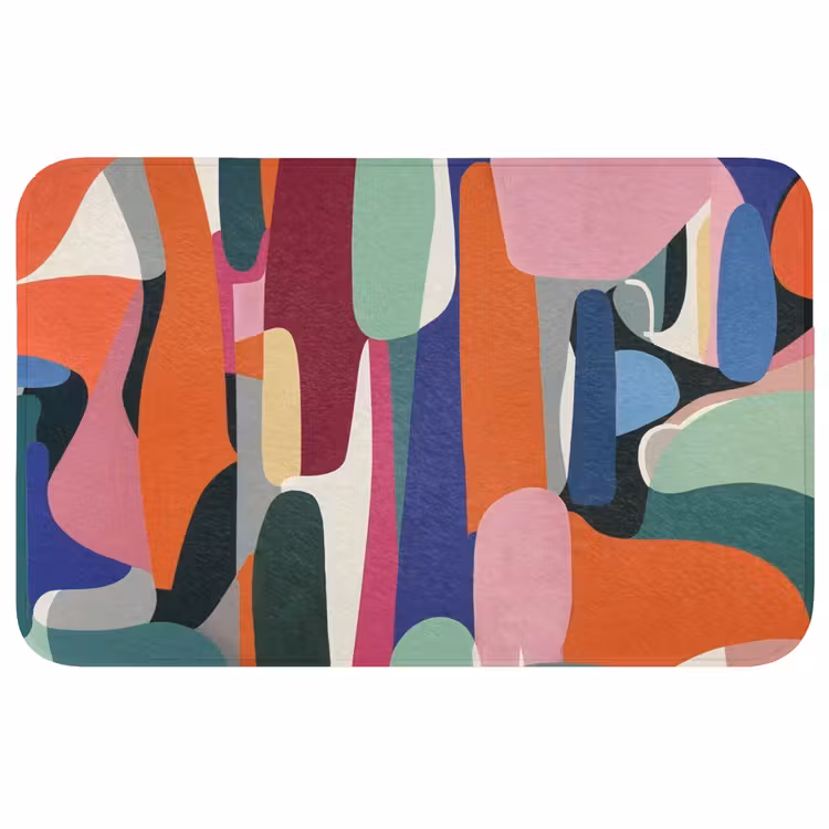 Badmat - Vormen - Ritmisch - Kleuren - Abstract — 1