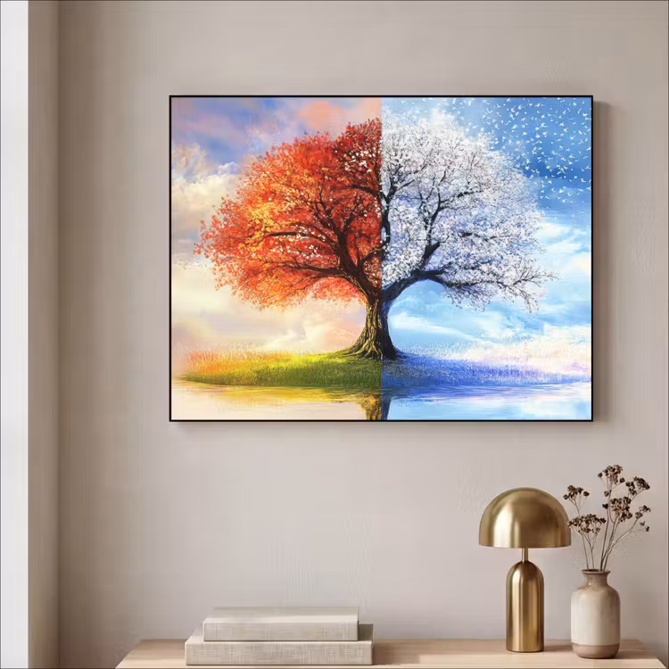 Art Frame - Seizoenen - Kunst - Boom - Winter - Herfst — 3