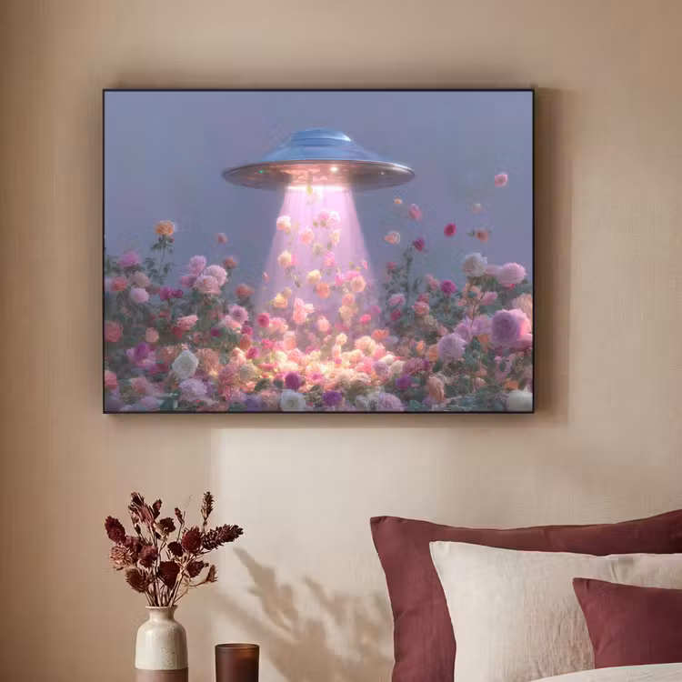 Art Frame - Ufo - Rozen - Pastelkleuren — 2