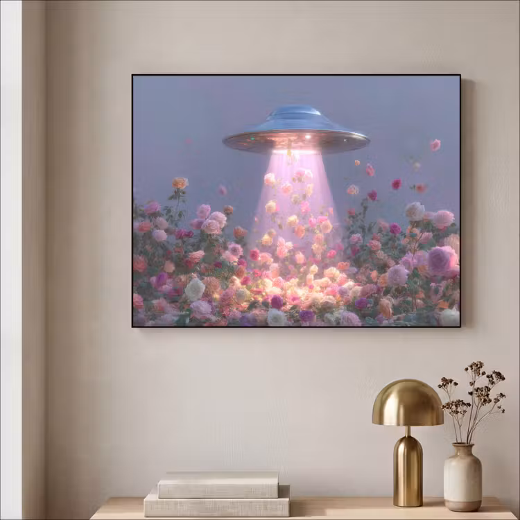 Art Frame - Ufo - Rozen - Pastelkleuren — 3