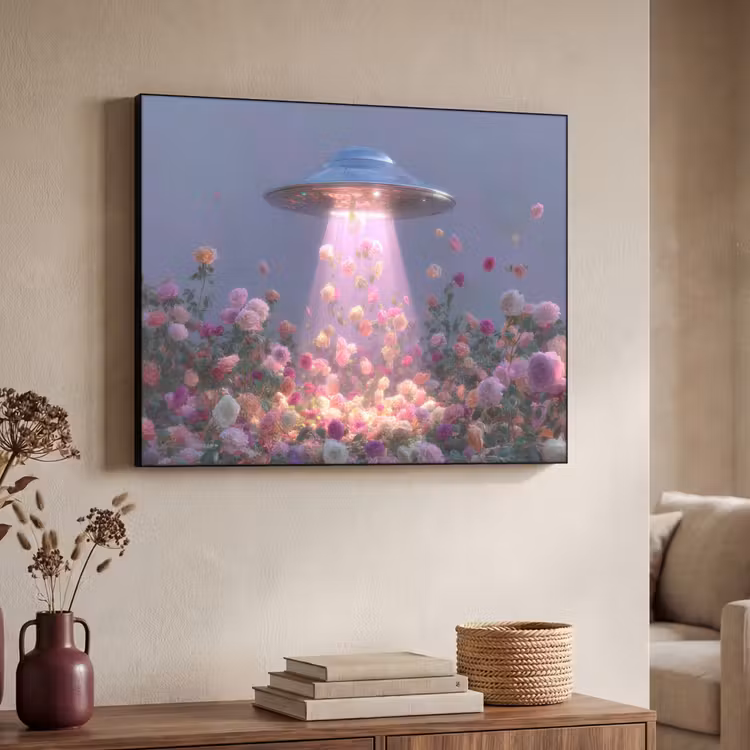 Art Frame - Ufo - Rozen - Pastelkleuren — 4