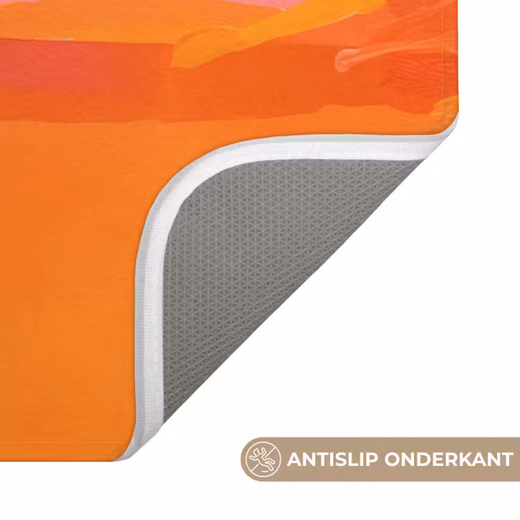 Badmat - Zon - Abstract - Landschap - Oranje — 3
