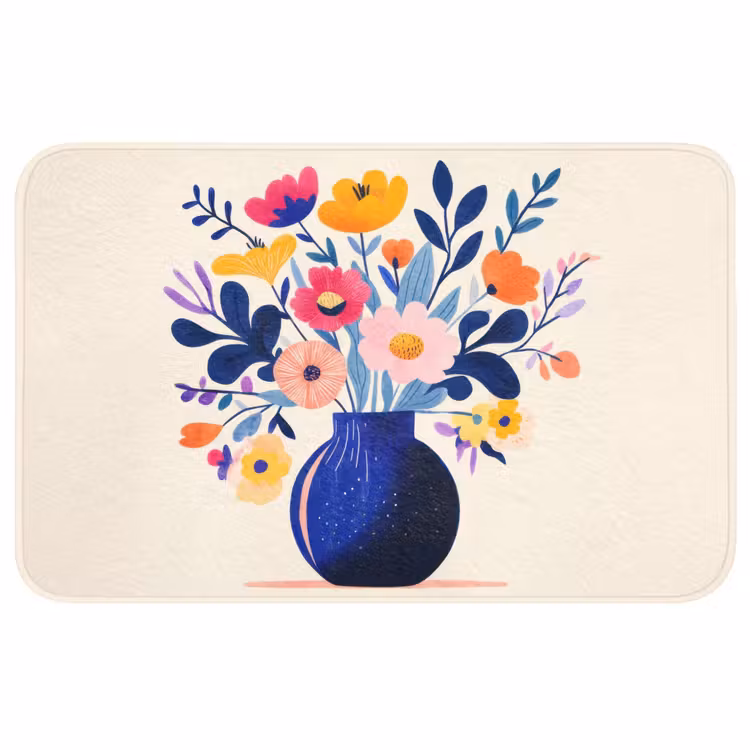 Badmat - Vaas - Bloemen - Boeket — 1