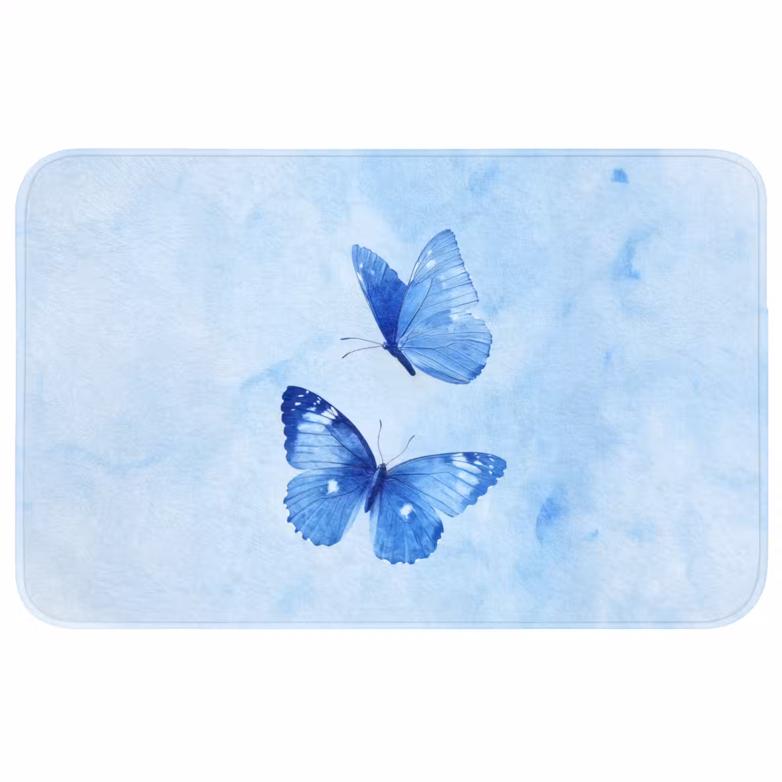 Badmat - Vlinders - Sierlijk - Blauw — 1
