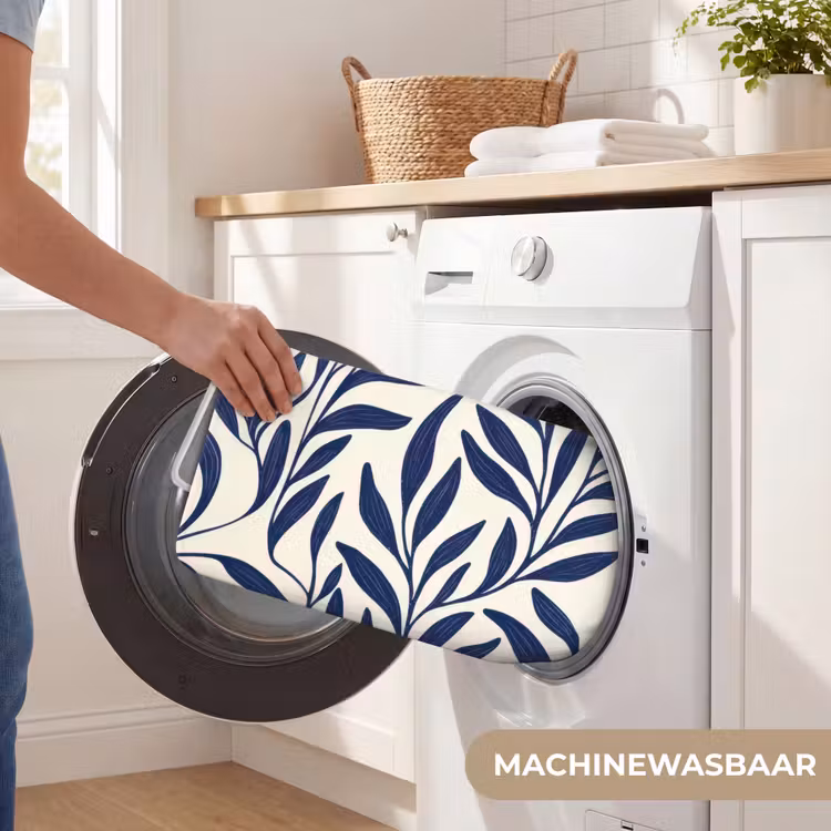Badmat - Bladeren - Klimop - Donkerblauw — 7
