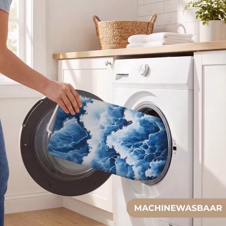 Badmat - Golven - Blauw - Schuim — 7