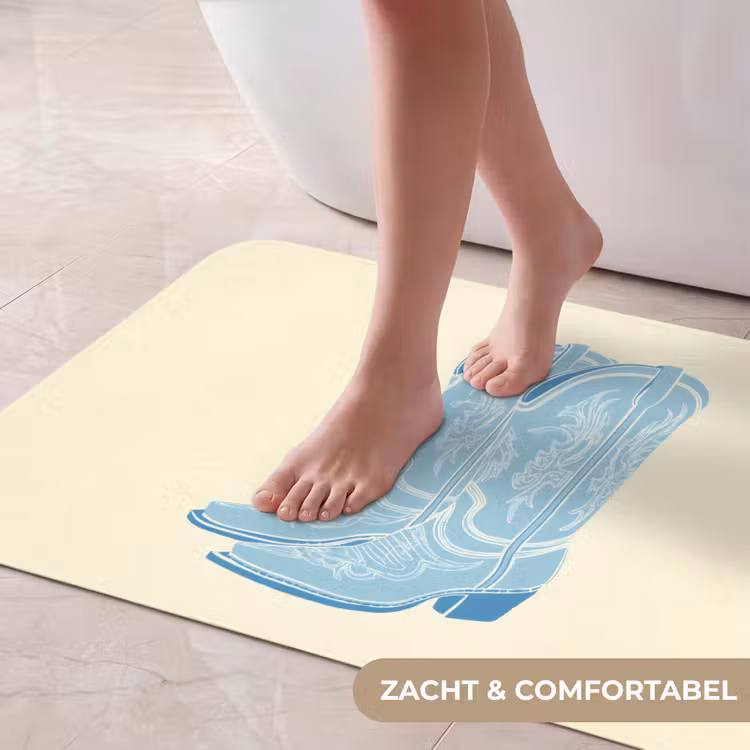 Badmat - Illustratie - Cowboylaarzen - Patroon — 5