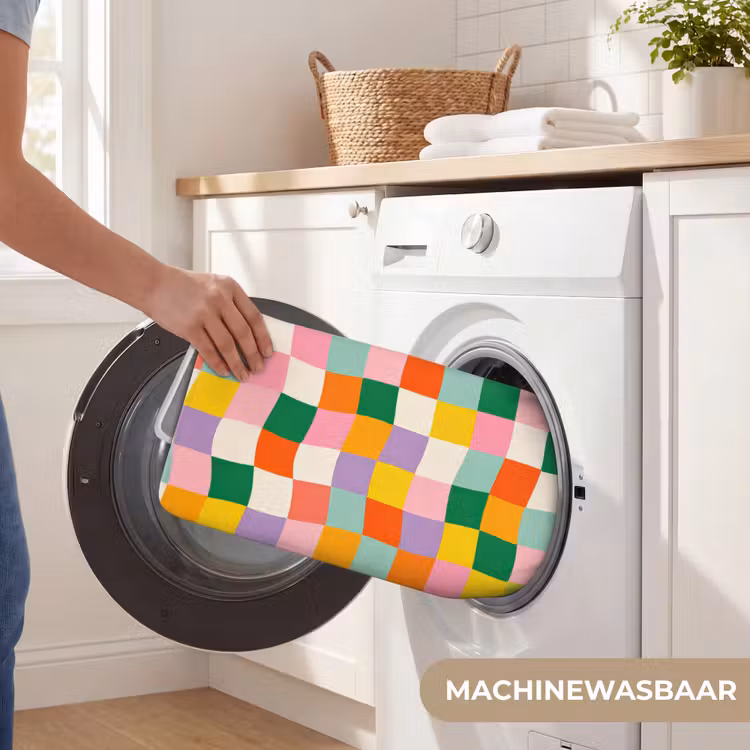 Badmat - Vierkanten - Kleurrijk - Golvend — 7