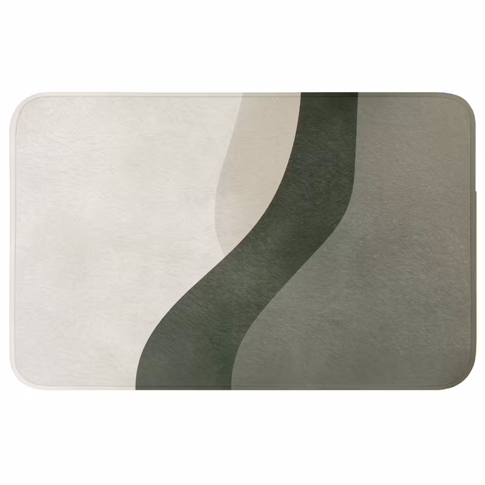 Badmat - Japandi - Groen - Abstract - Modern — 1