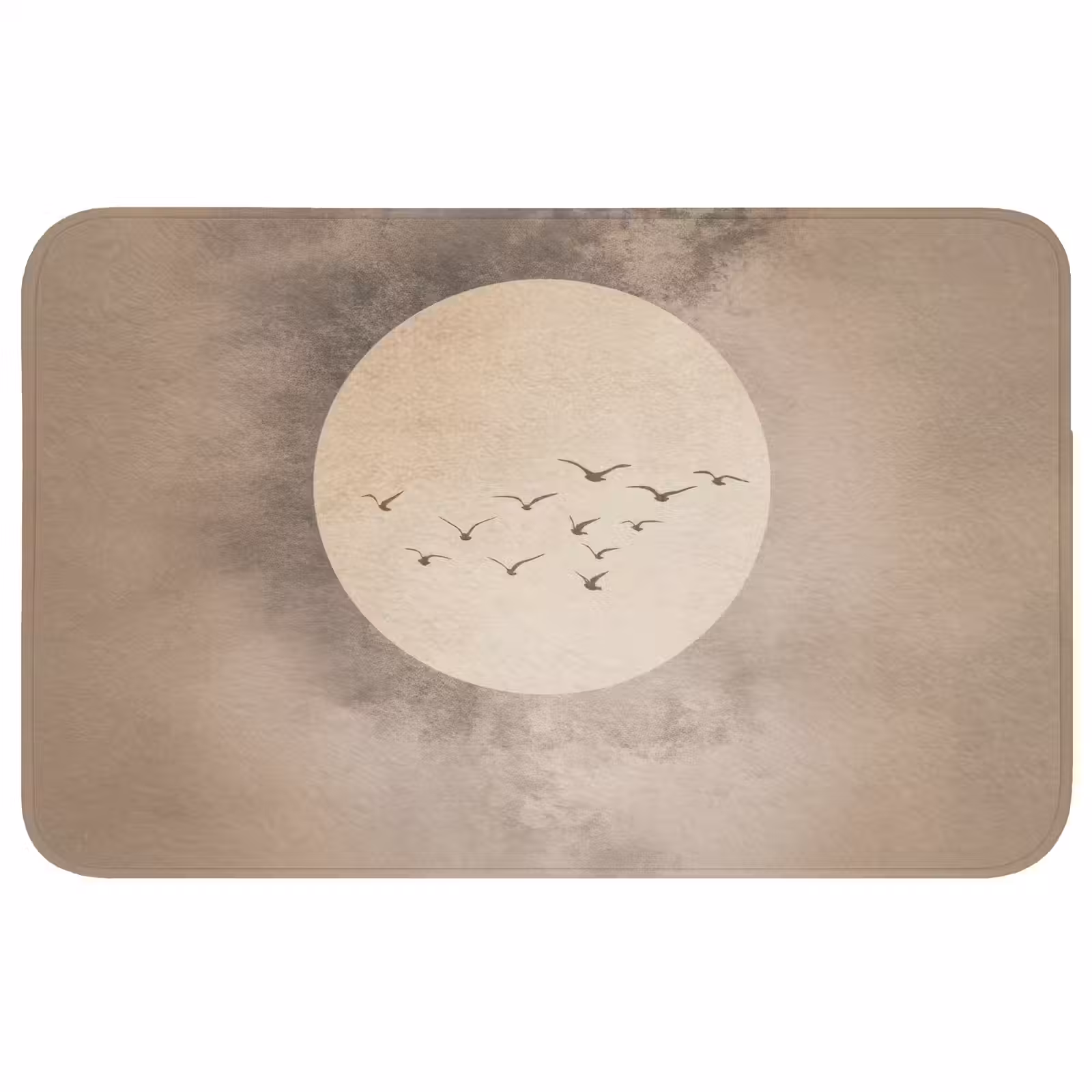 Badmat - Vogel - Beige - Japandi — 1
