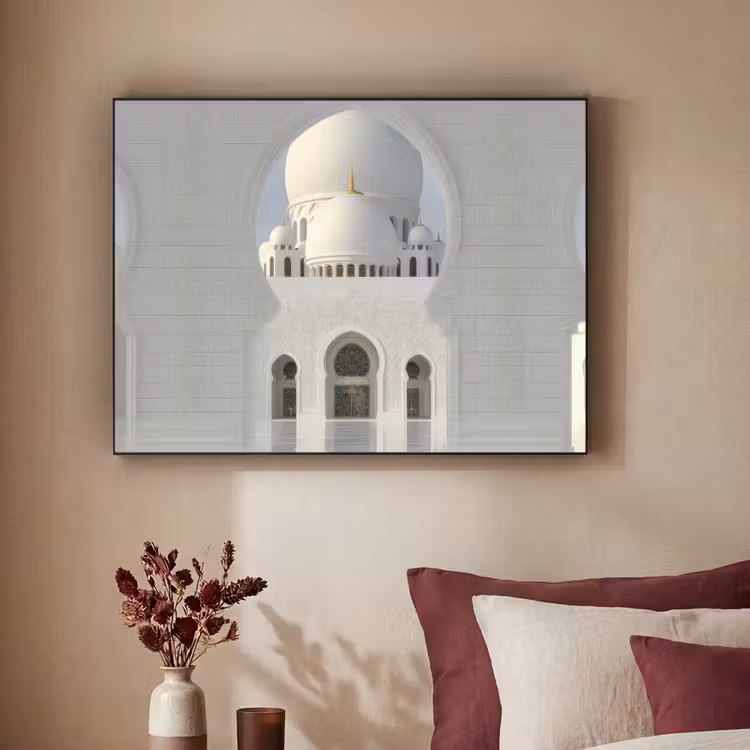 Art Frame - Witte koepel - Gouden Details - Moskee — 2