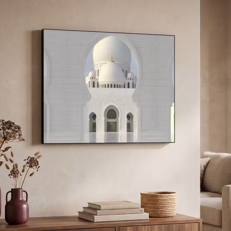 Art Frame - Witte koepel - Gouden Details - Moskee — 4