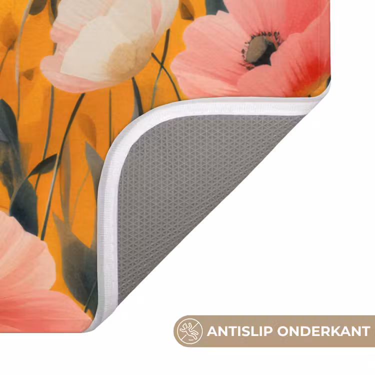 Badmat - Bloemen - Veld - Geel — 3