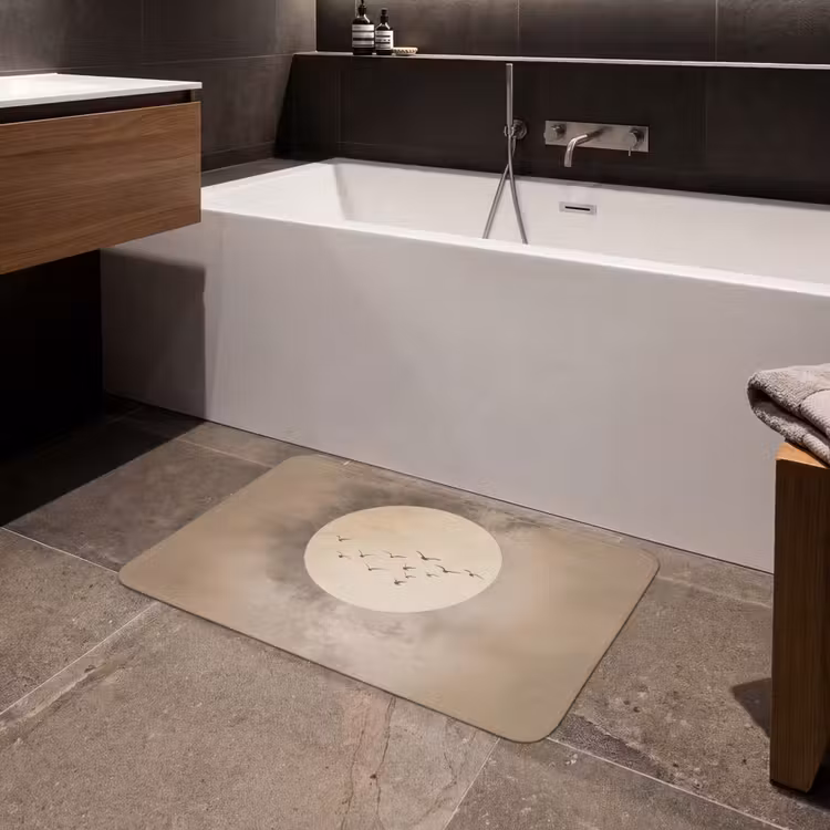 Badmat - Vogel - Beige - Japandi — 4
