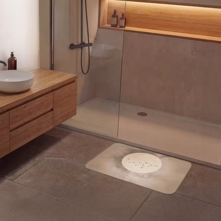 Badmat - Vogel - Beige - Japandi — 6