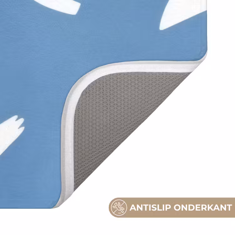 Badmat - Vogels - Wit - Patroon — 3